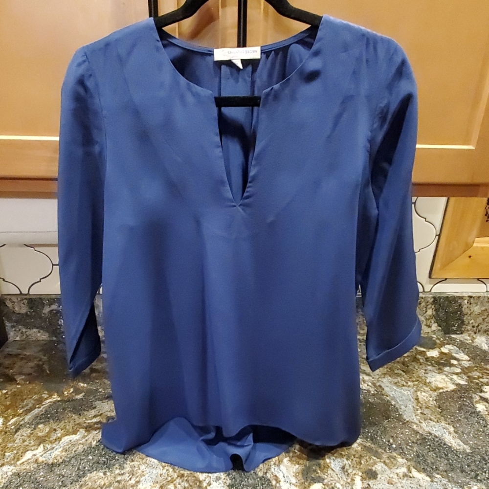 Lavender Brown Blouse
